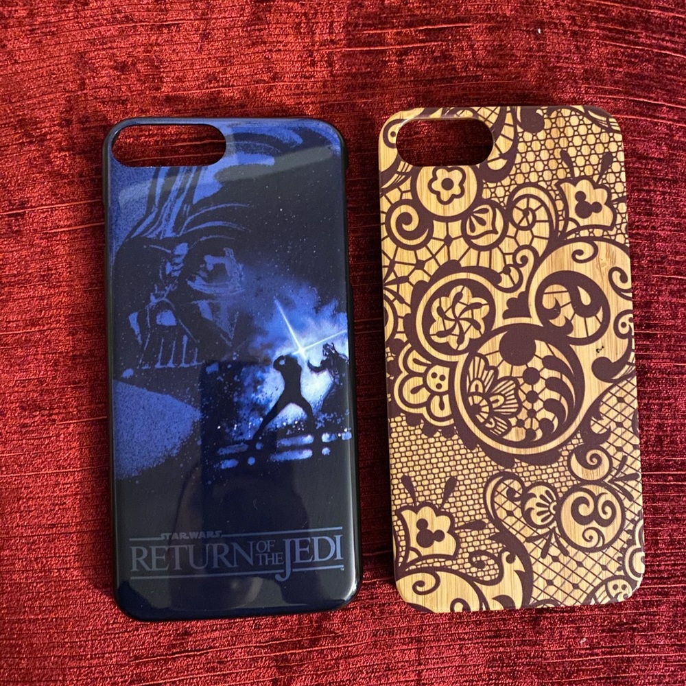 Disney Star Wars and Wooden iPhone 7+ /8+ cases